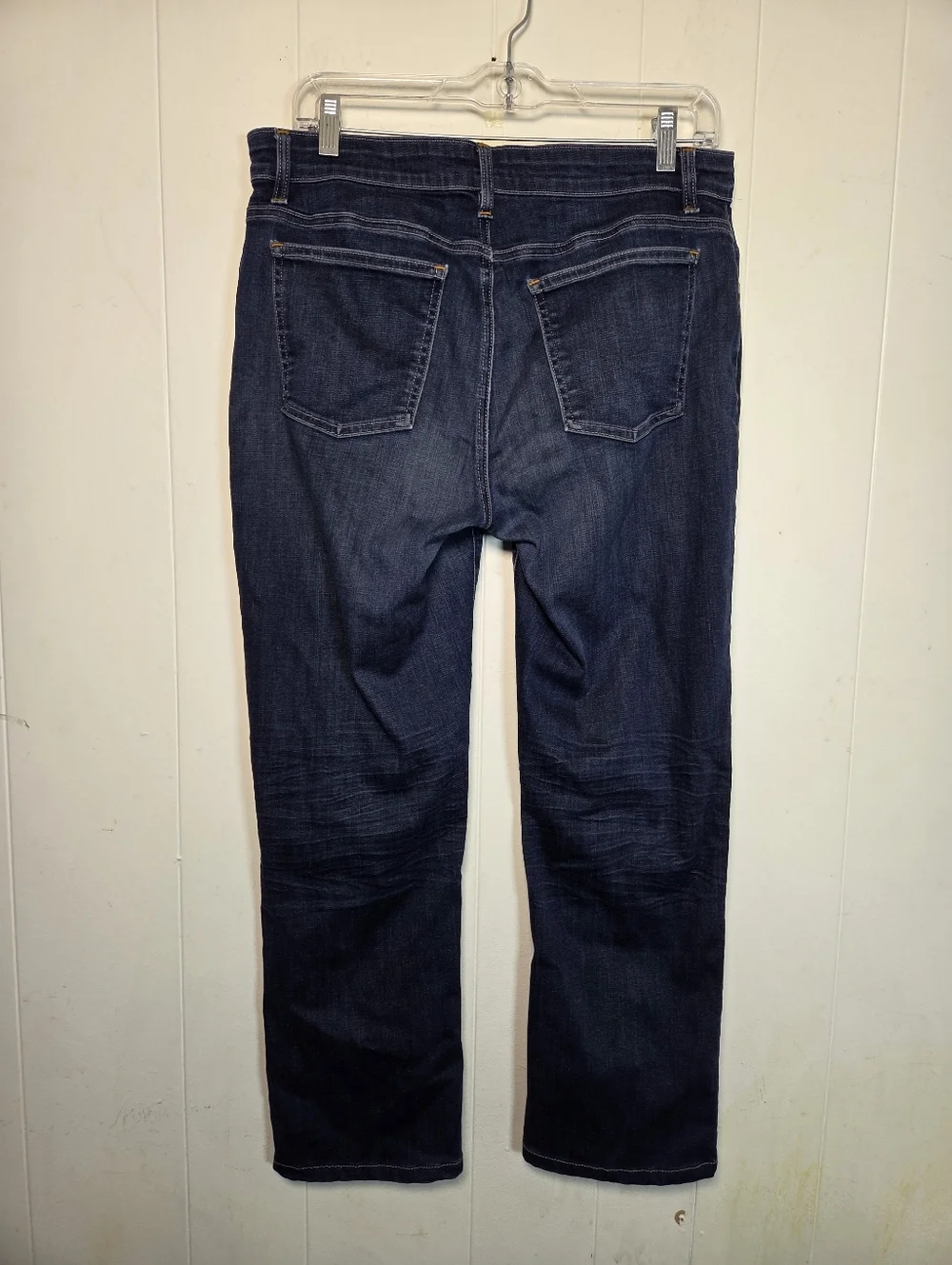 Eileen Fisher Organic Cotton Dark Wash Stretchy Skinny Jeans Size 10 - Picture 3 of 15